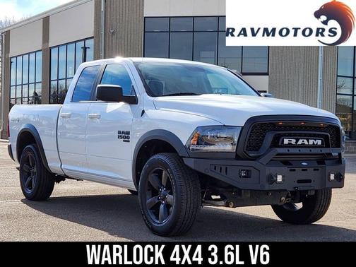 Bright White Clearcoat 2019 RAM 1500 Classic Warlock 4x4 4dr Quad Cab 6.3 ft. SB Pickup