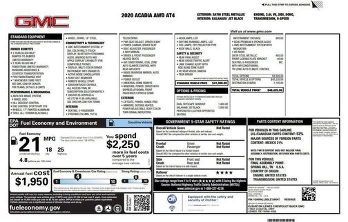 2020 GMC Acadia AT4 4x4 4dr SUV