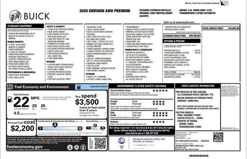 2020 Buick Envision Premium AWD 4dr Crossover