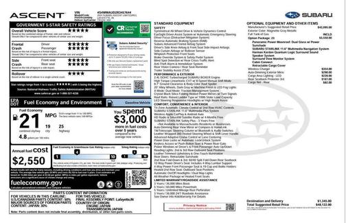 2024 Subaru Ascent Limited 7-Passenger
