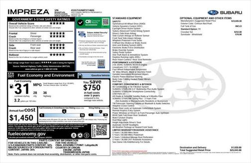 2023 Subaru Impreza Premium