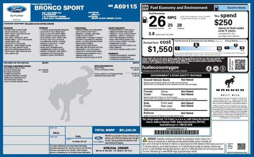 2021 Ford Bronco Sport Big Bend AWD 4dr SUV