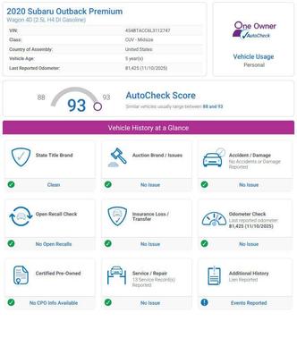 2020 Subaru Outback Premium