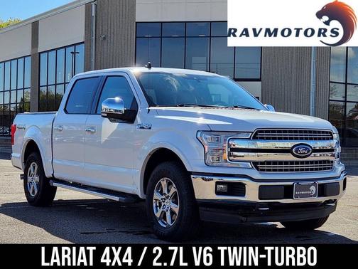 White Platinum Metallic Tri-Coat 2019 Ford F-150 Lariat