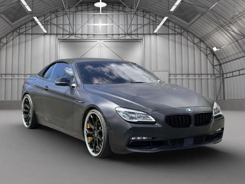 Black 2016 BMW 650 650i Convertible 2D