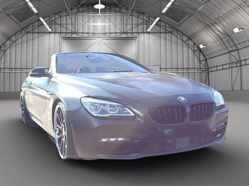 Black 2016 BMW 650 650i Convertible 2D