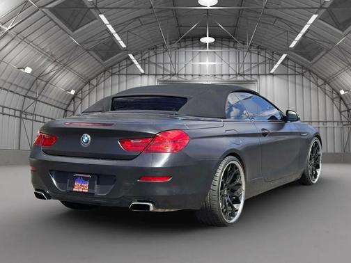 Black 2016 BMW 650 650i Convertible 2D