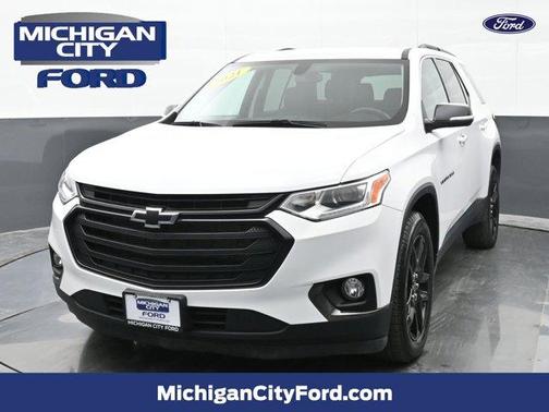 Summit White 2021 Chevrolet Traverse LT Cloth