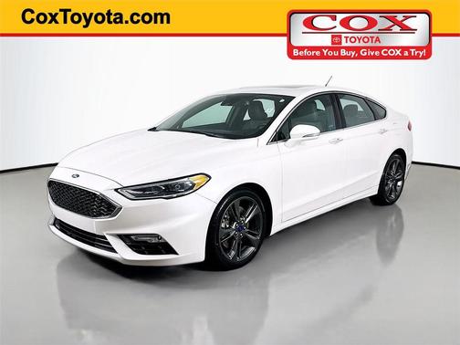 WHITE PLATINUM MET TRI-COAT 2017 Ford Fusion Sport