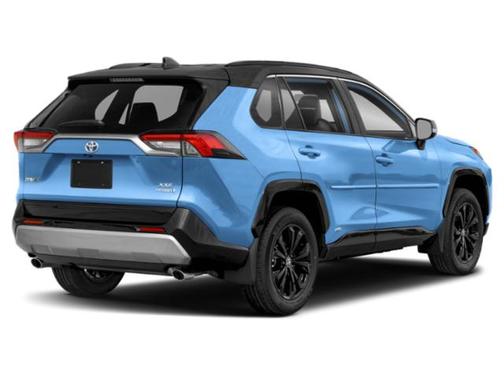 Cavalry Blue/Midnight Black Metallic 2024 Toyota RAV4 Hybrid SE