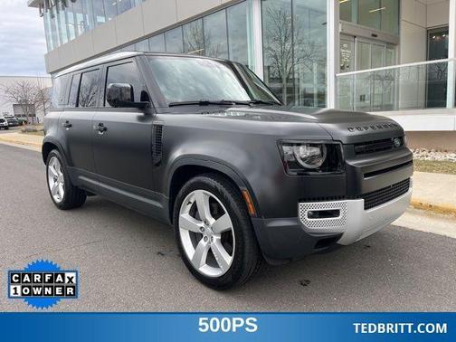 Santorini Black 2024 Land Rover Defender P500 SE