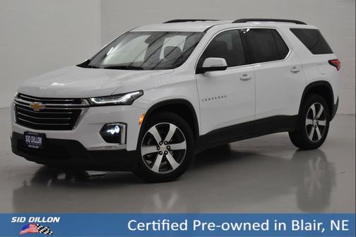 Summit White 2022 Chevrolet Traverse LT Leather