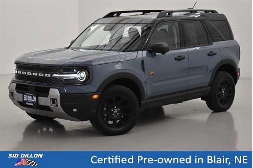 Azure Gray Metallic Tri-Coat 2025 Ford Bronco Sport Badlands