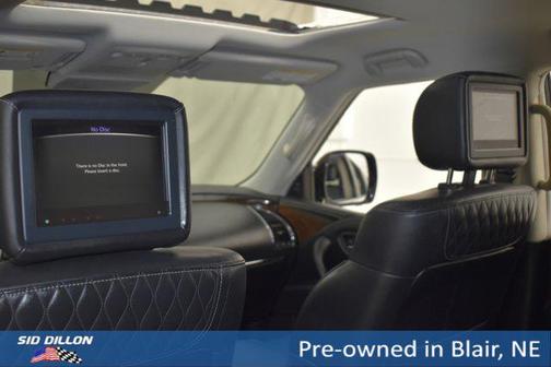 Moonstone White 2019 INFINITI QX80 Luxe