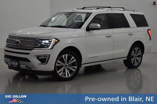 Star White Metallic Tri-Coat 2020 Ford Expedition Platinum