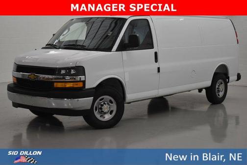 Summit White 2025 Chevrolet Express 3500 RWD 3500 Extended Wheelbase WT Cargo Van