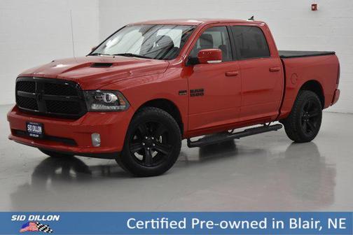 Flame Red Clearcoat 2018 RAM 1500 Night Crew Cab 4x4 5'7' Box