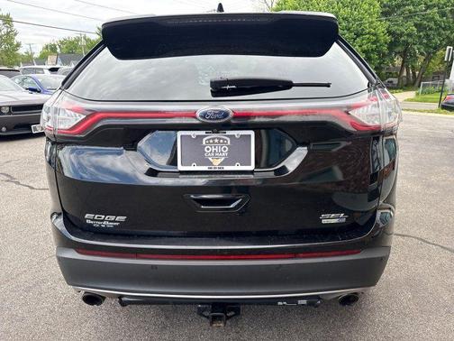 Blue 2017 Ford Edge SEL