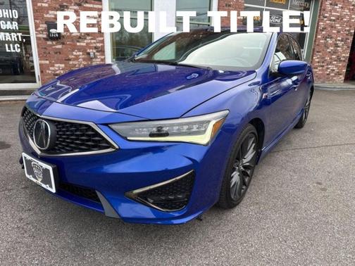Blue 2021 Acura ILX PREMIUM& A-SPEC PACKAGES REBUILT TITLE INTERIOR