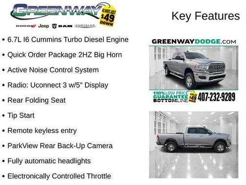 2021 RAM 2500 Big Horn Crew Cab 4x4 6'4' Box
