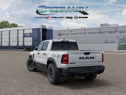 Bright White Clearcoat 2026 RAM 1500 RHO Crew Cab 4x4 5'7' Box