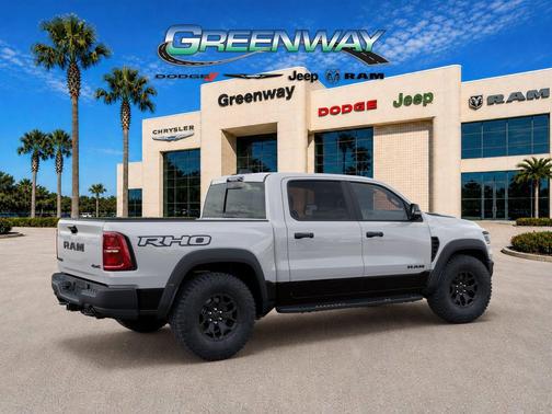 Bright White Clearcoat 2026 RAM 1500 RHO Crew Cab 4x4 5'7' Box