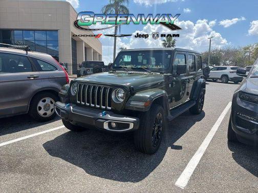 Sarge Green Clearcoat 2023 Jeep Wrangler 4xe Sahara