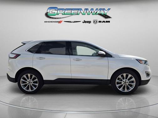 WHITE PLATINUM MET TRI-COAT 2018 Ford Edge Titanium