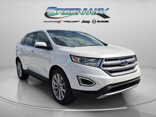WHITE PLATINUM MET TRI-COAT 2018 Ford Edge Titanium