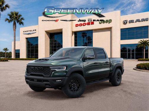 Serrano Green Metallic 2026 RAM 1500 RHO Crew Cab 4x4 5'7' Box
