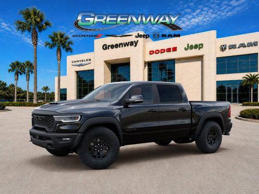 Diamond Black Crystal Pearlcoat 2026 RAM 1500 RHO Crew Cab 4x4 5'7' Box