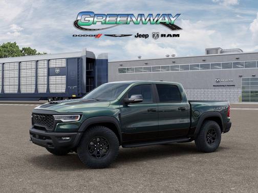 Serrano Green Metallic 2026 RAM 1500 RHO Crew Cab 4x4 5'7' Box