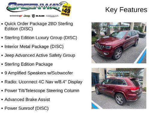 Velvet Red Pearlcoat 2018 Jeep Grand Cherokee Sterling Edition