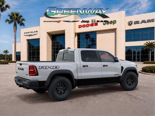 Bright White Clearcoat 2026 RAM 1500 RHO Crew Cab 4x4 5'7' Box