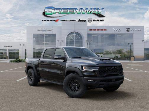 Diamond Black Crystal Pearlcoat 2026 RAM 1500 RHO Crew Cab 4x4 5'7' Box