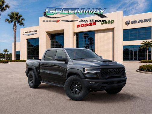 Diamond Black Crystal Pearlcoat 2026 RAM 1500 RHO Crew Cab 4x4 5'7' Box