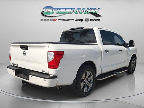 Pearl White 2019 Nissan Titan SL