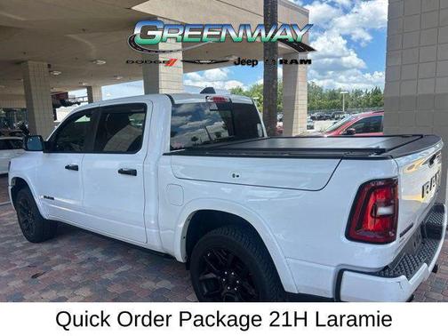 Bright White Clearcoat 2025 RAM 1500 Laramie