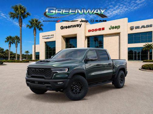 Serrano Green Metallic 2026 RAM 1500 RHO Crew Cab 4x4 5'7' Box