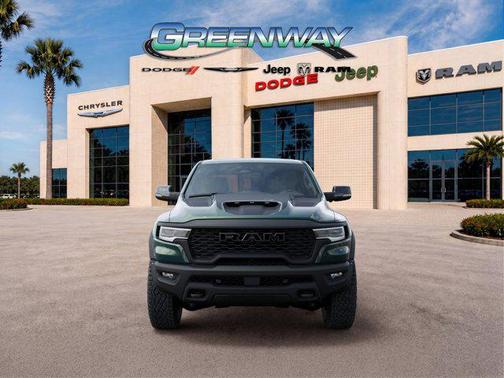 Serrano Green Metallic 2026 RAM 1500 RHO Crew Cab 4x4 5'7' Box