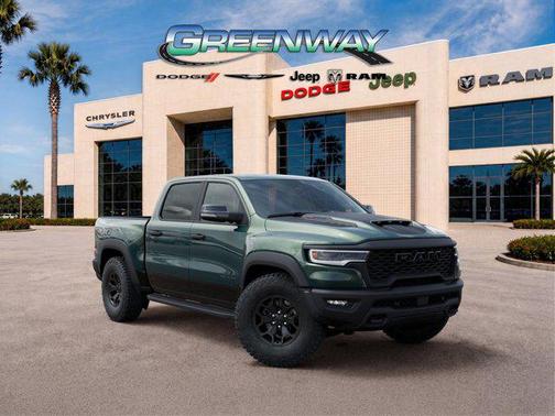 Serrano Green Metallic 2026 RAM 1500 RHO Crew Cab 4x4 5'7' Box