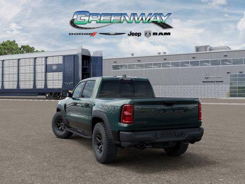 Serrano Green Metallic 2026 RAM 1500 RHO Crew Cab 4x4 5'7' Box