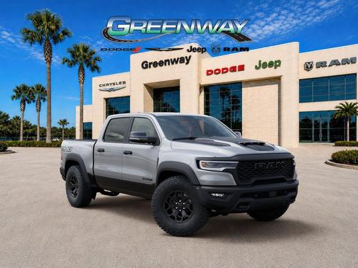 Billet Silver Metallic Clearcoat 2026 RAM 1500 RHO Crew Cab 4x4 5'7' Box