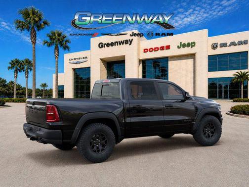 Diamond Black Crystal Pearlcoat 2026 RAM 1500 RHO Crew Cab 4x4 5'7' Box