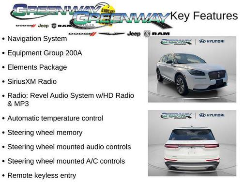 PRISTINE WHITE MET TRI-COAT 2020 Lincoln Corsair Reserve