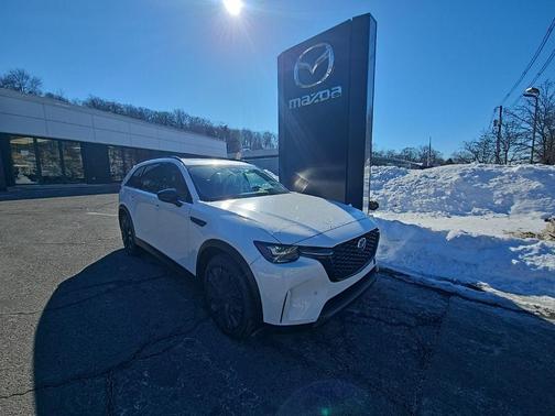 Rhodium White Premium 2026 Mazda CX-90 PHEV Premium Sport