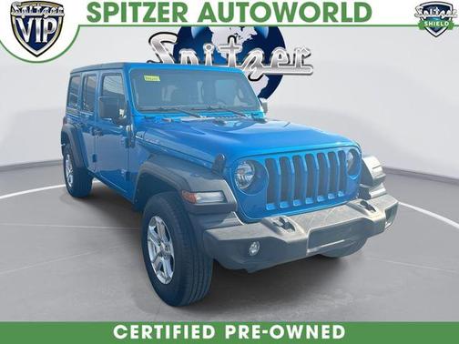 Hydro Blue Pearl 2022 Jeep Wrangler Unlimited Sport