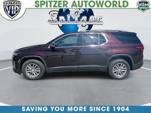Black Cherry Metallic 2023 Chevrolet Traverse LT Cloth