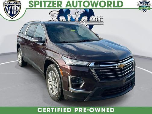 Black Cherry Metallic 2023 Chevrolet Traverse LT Cloth