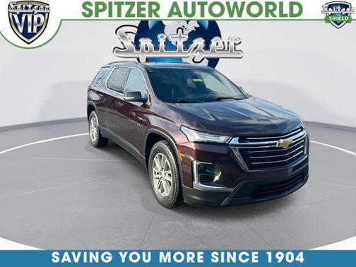 Black Cherry Metallic 2023 Chevrolet Traverse LT Cloth